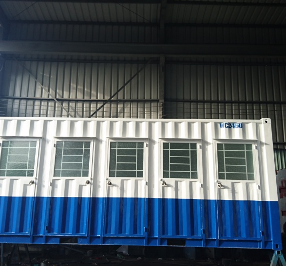 Container toilet 20 feet